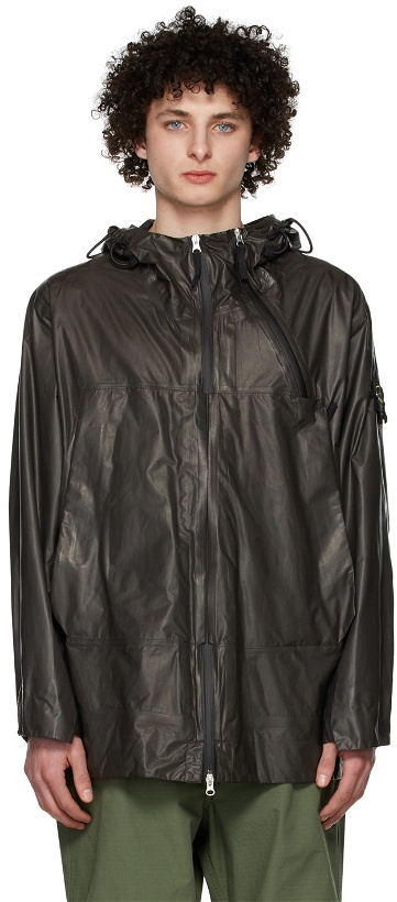 Photo: Stone Island Shadow Project Black Packable Protective Coat
