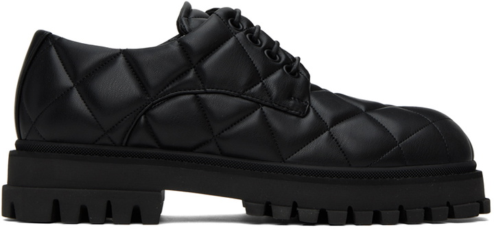 Photo: Emporio Armani Black Quilted Derbys