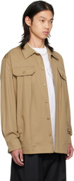 Simone Rocha Beige Military Overshirt