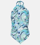 Melissa Odabash Raya printed halterneck top