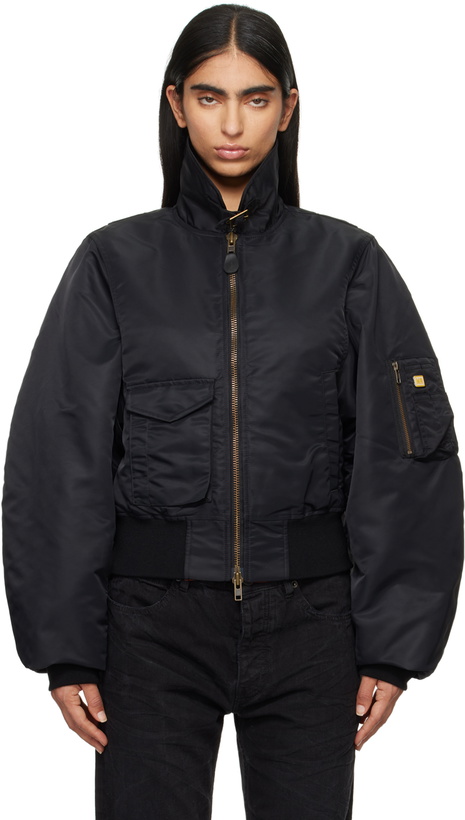 Photo: Martine Rose Black Shrunken Bomber Jacket