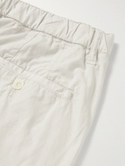 Hartford - Tanker Straight-Leg Cotton Drawstring Trousers - Neutrals