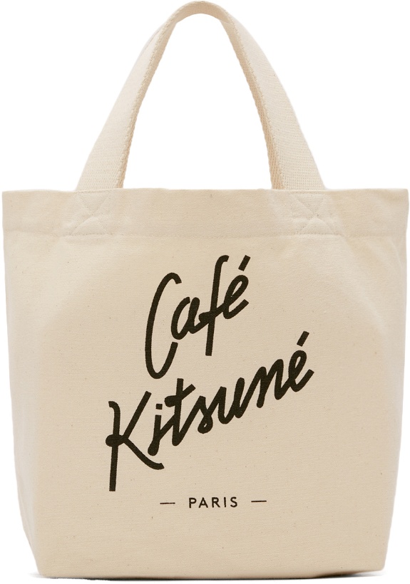 Photo: Maison Kitsuné Off-White 'Café Kitsuné' Mini Tote