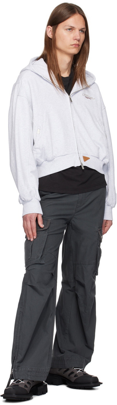 【関税込み】C2H4 グレー Aviation ジップアップフーディ Gray Aviation Zip-Up Hoodie by C2H4 on Sale