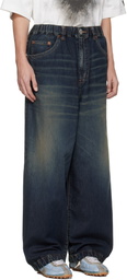 Maison MIHARA YASUHIRO Blue Light Denim Wide Jeans