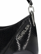 MUGLER - Mini Spiral Curve Leather Top Handle Bag