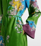 Alémais Nanci printed linen shirt dress
