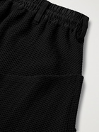 Y-3 - Shade Logo-Appliquéd Stretch-Mesh Drawstring Shorts - Black - S