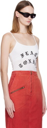 WILLY CHAVARRIA White Printed Text Tank Top
