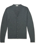 John Smedley - Classic Petworth Slim-Fit Merino Wool Cardigan - Gray