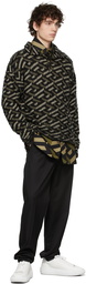 Versace 'La Greca' Brushed Wool Jacquard Sweater