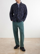 Folk - Assembly Jacquard Cotton-Blend Jacket - Blue