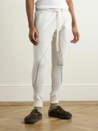 Greg Lauren - Slim-Fit Panelled Cotton-Jersey Sweatpants - Neutrals