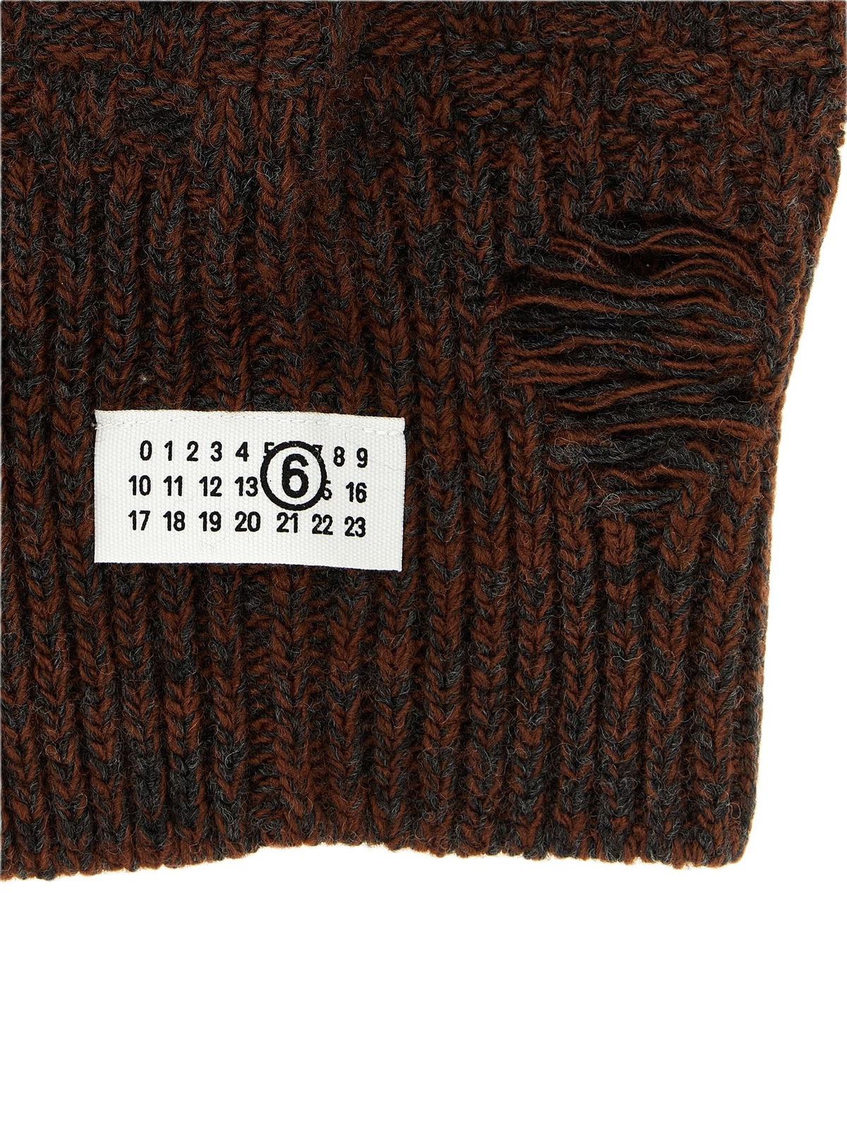 Numeric Distressed Wool  Balaclava
