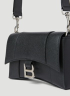 Balenciaga - Hourglass Crossbody Bag in Black