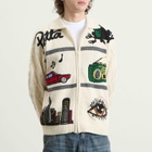 Patta Men's Perfect Day Knitted Cardigan in Beige