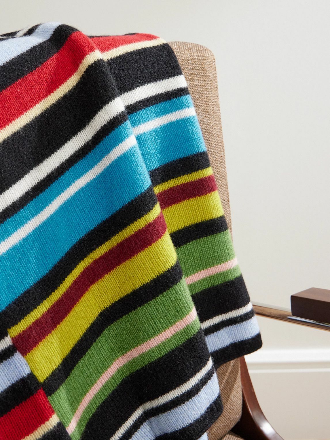 The Elder Statesman - Racing Striped Cashmere Blanket