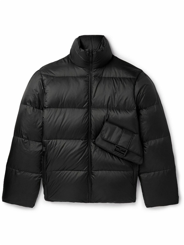Photo: Fendi - Embellished Quilted Shell Down Jacket - Black