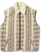 Marant - Printed Recycled-Fleece Gilet - Neutrals