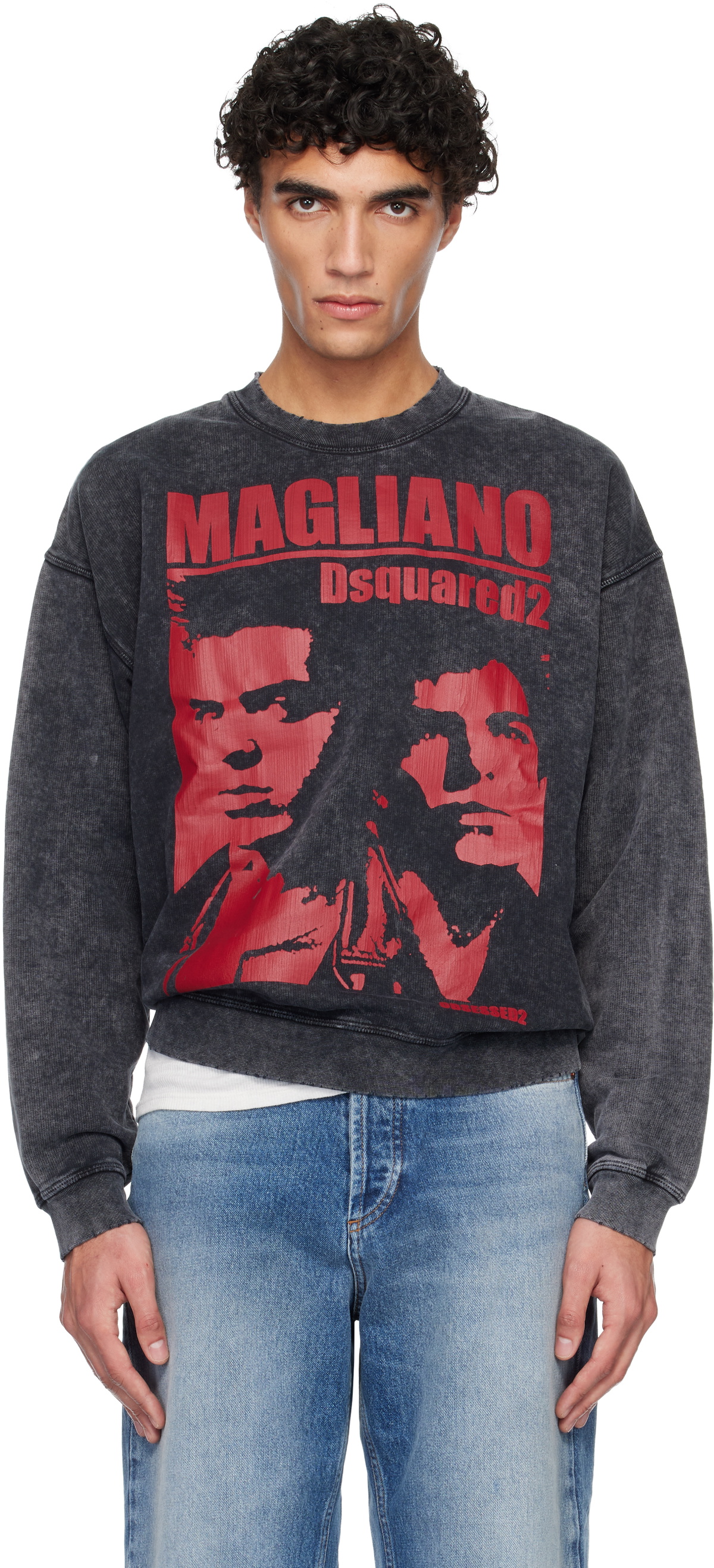 Dsquared2 Gray Magliano Edition Rock Relax Fit Sweatshirt