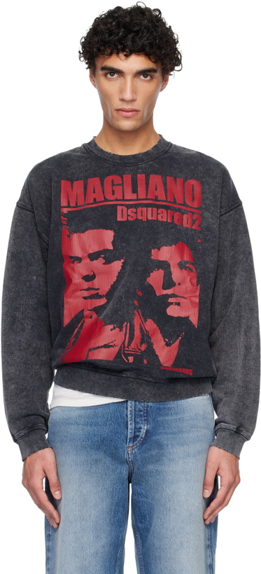 Photo: Dsquared2 Gray Magliano Edition Rock Relax Fit Sweatshirt