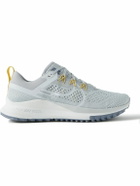 Nike Running - React Pegasus Trail 4 Rubber-Trimmed Mesh Running Sneakers - Gray