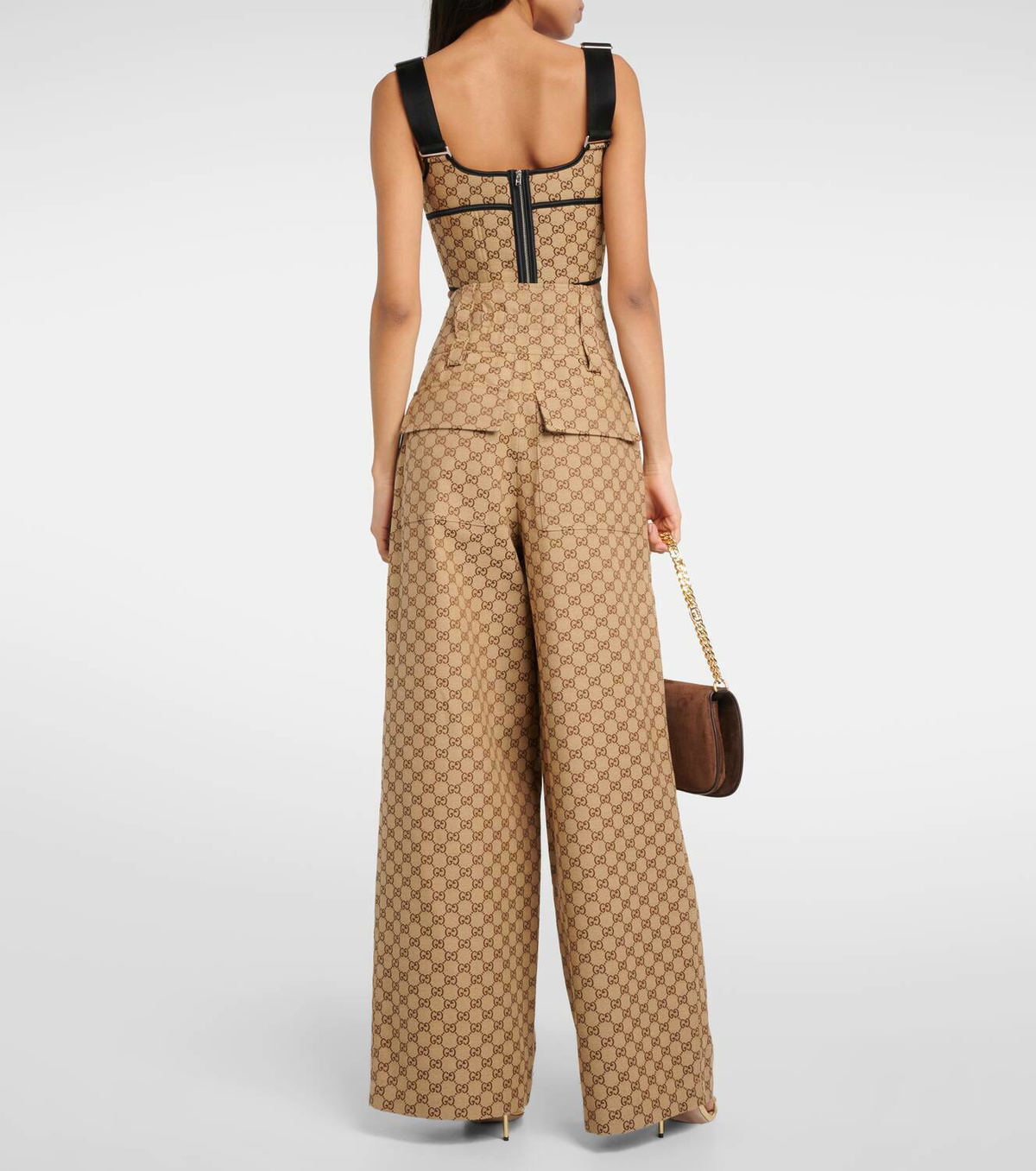 【大人カジュアル♪】GUCCI Wide-Leg Gabardine Trousers 800108_ZARSK_1165_002_100_0000