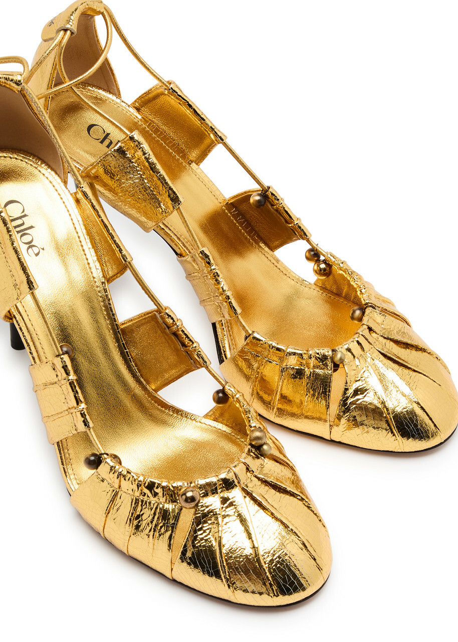 パンプス Chloe Woman Pumps Gold 27010223_56682506_600.jpg