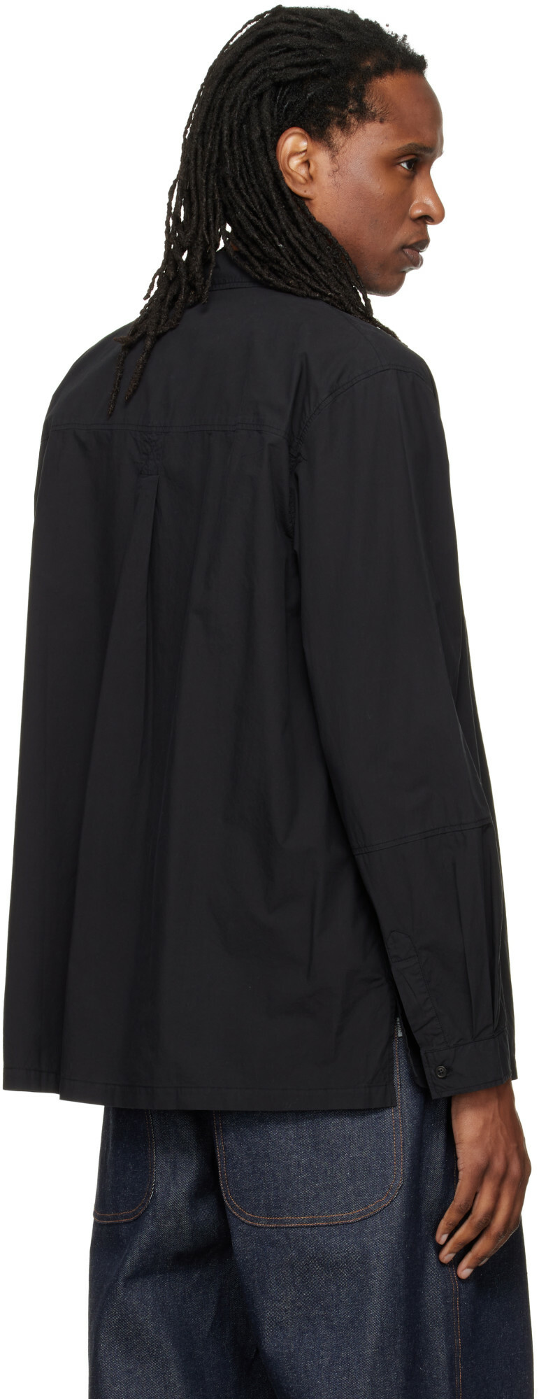 YMC Black Blackout Overshirt