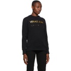 Versace Jeans Couture Black Institutional Logo Sweatshirt