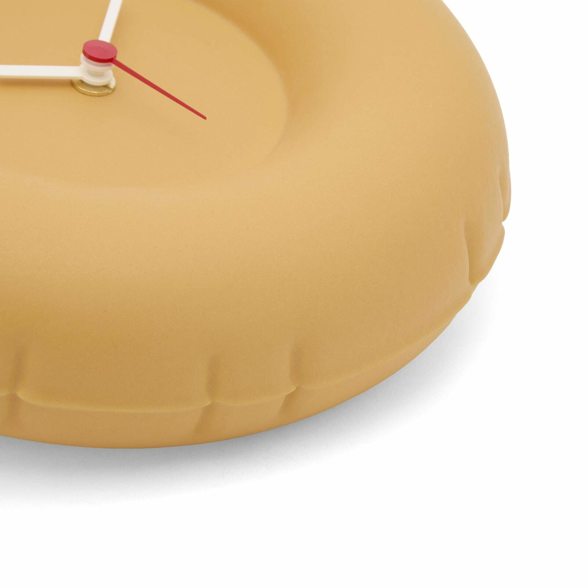 Home Studyo Holly Clock in Yolk Yellow 