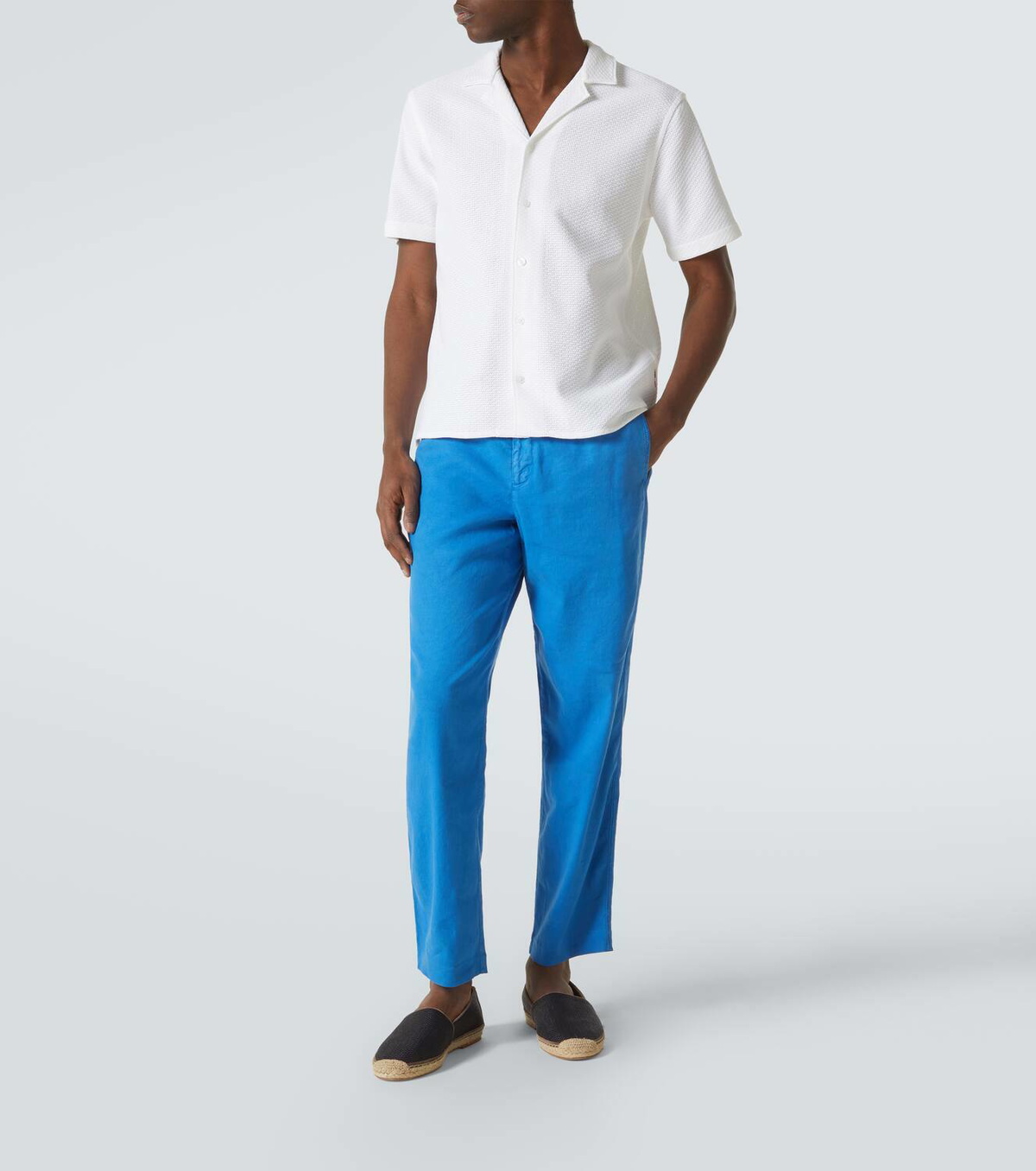 Orlebar Brown Alex linen-blend straight pants