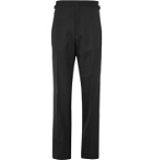 Maximilian Mogg - Black Grosgrain-Trimmed Wool Tuxedo Trousers - Black