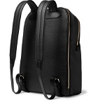 Smythson - Panama Cross-Grain Leather Backpack - Black