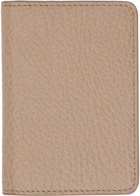 Maison Margiela Beige Four Stitches Card Holder