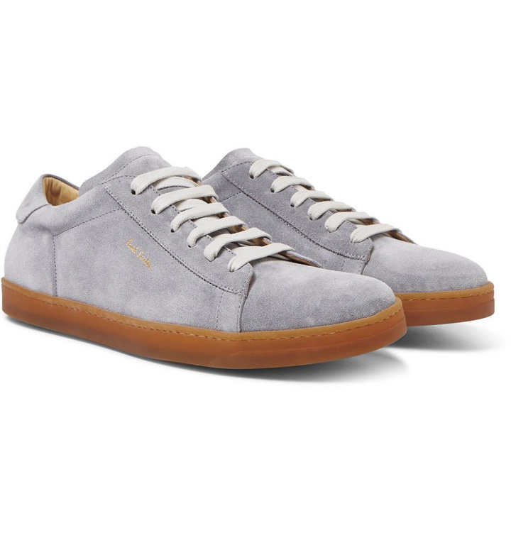 Photo: Paul Smith - Huxley Suede Sneakers - Light gray