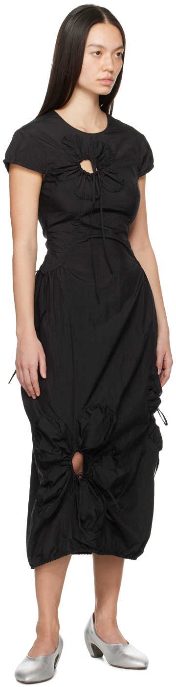 J.Kim Black Flower Maxi Dress
