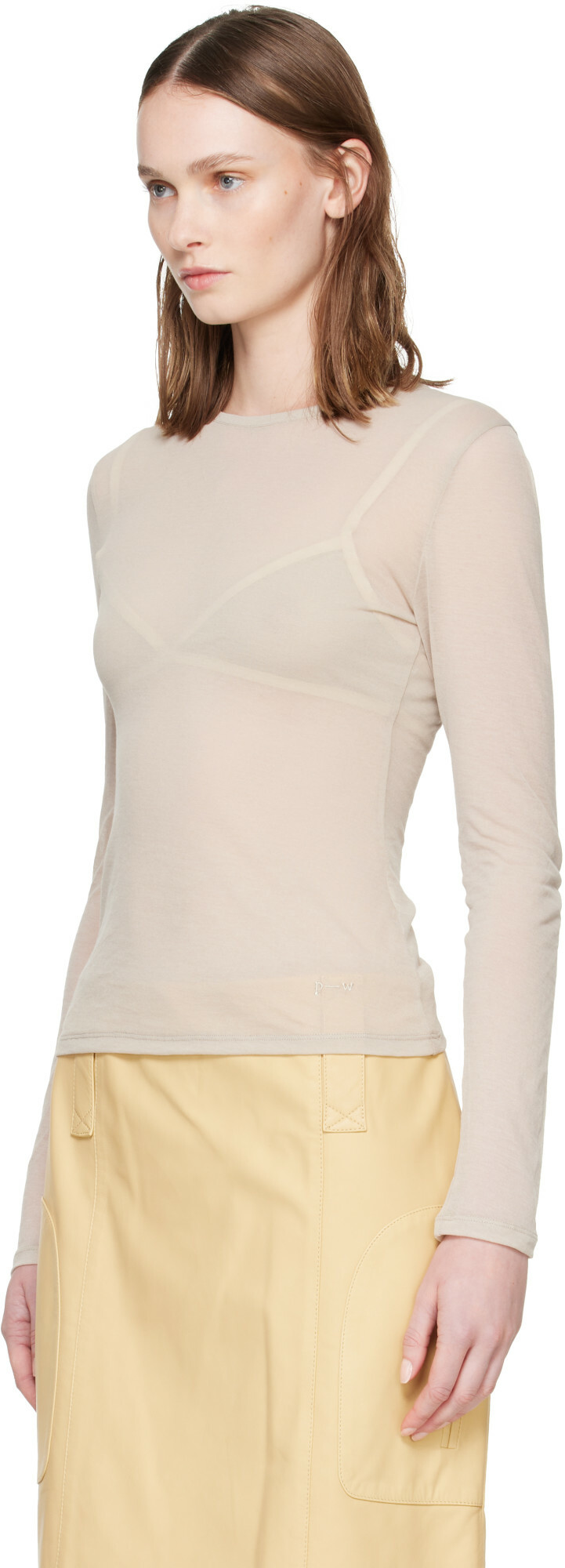 Paloma Wool Beige Hira T-shirt