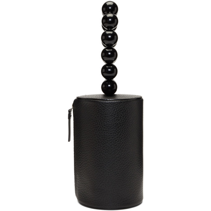 Building Block Black Cylinder Wristlet Pouch Building Block