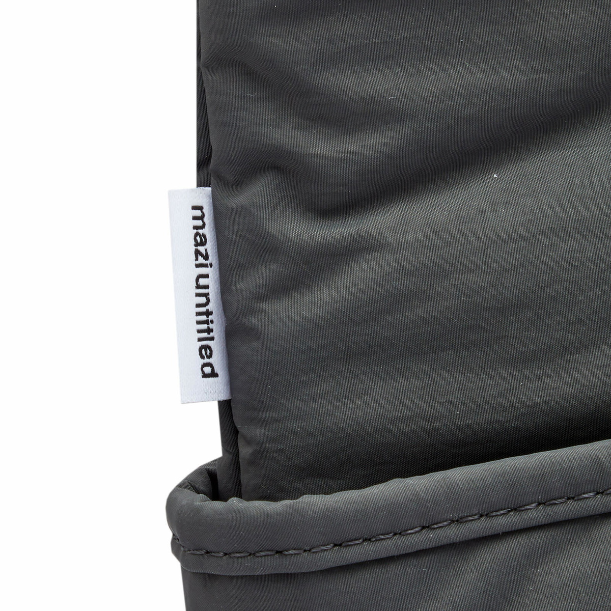 Mazi Untitled Cafe Tote Bag in Grey 