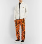 Carhartt WIP - Aviation Slim-Fit Camouflage-Print Cotton-Ripstop Cargo Trousers - Orange