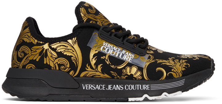 Photo: Versace Jeans Couture Black & Gold Regalia Baroque Sneakers