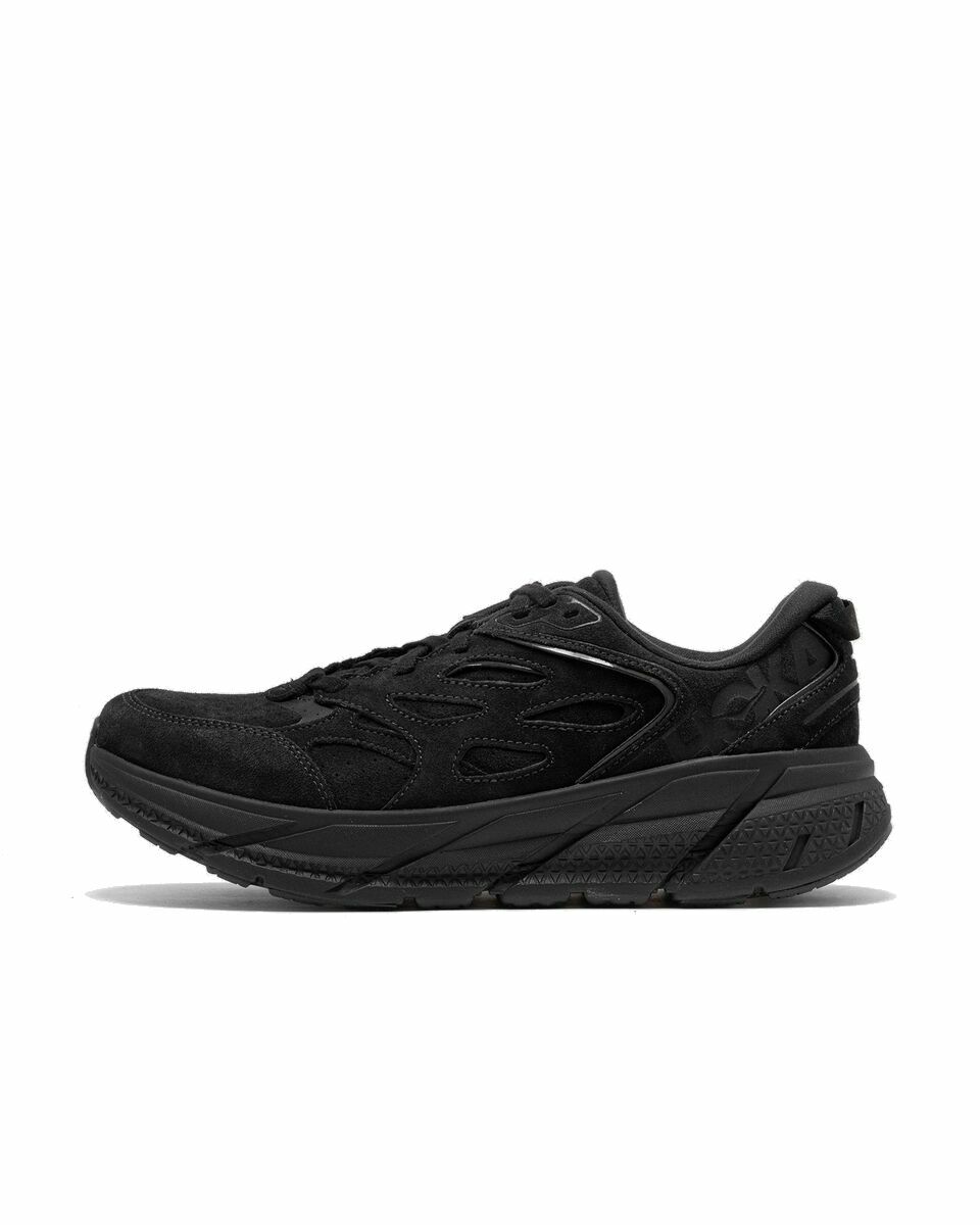 Photo: Hoka One One Clifton L Suede Black - Mens - Lowtop