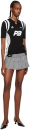 Pushbutton Black Pierced T-Shirt
