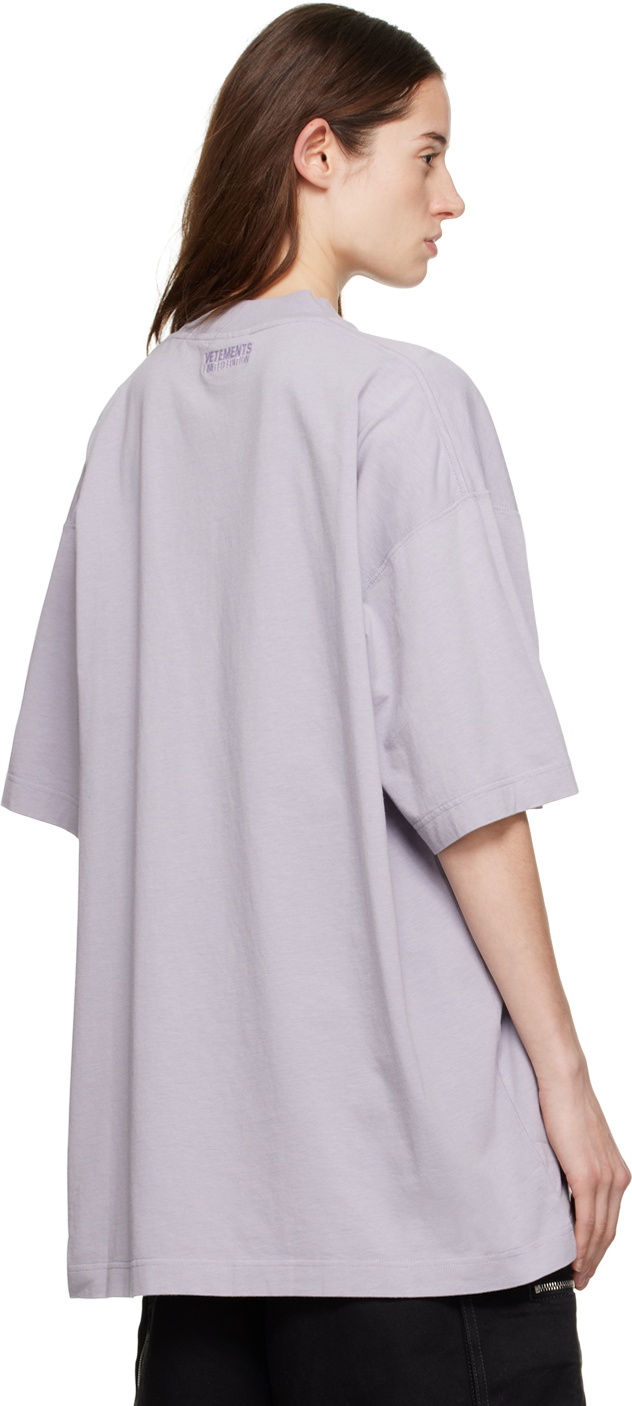 VETEMENTS 売れ筋商品|||ヴェトモン Tシャツ トップス レディース T-shirts Purple 楽天市場】VETEMENTS ヴェトモン レディース（Tシャツ