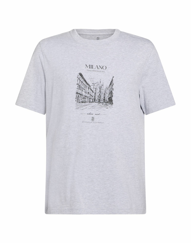 Photo: Brunello Cucinelli Mens T-shirt in Light grey