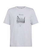 Brunello Cucinelli Mens T-shirt in Light grey
