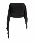 The Attico Womens Top in Black