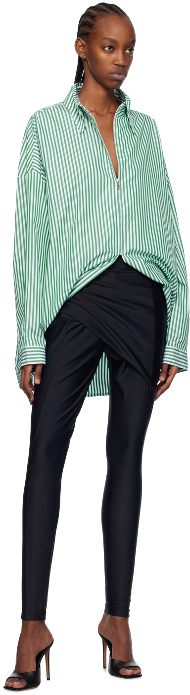 Gauge81 White & Green Cosala Shirt