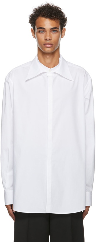 Photo: Valentino White 3/4 Button Shirt